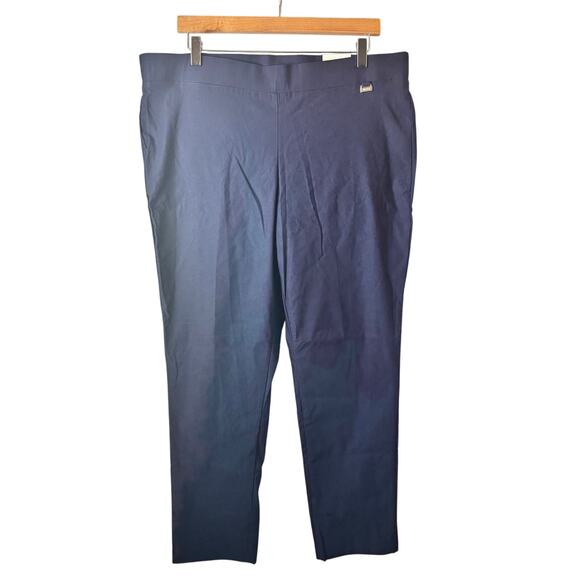 NWT Anne Klein Black Pull On Trouser Pants Women’s Sz XL Business Casual Stretch - Picture 1 of 11